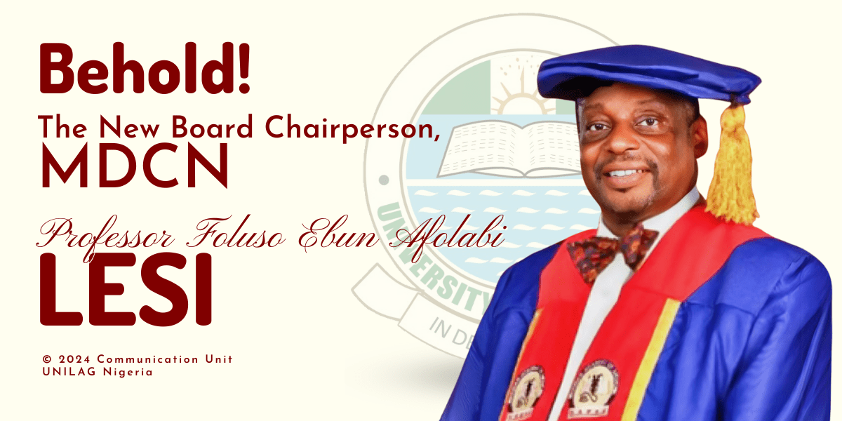 UNILAG Don, Professor Afolabi Lesi, Appointed MDCN Board Chairperson